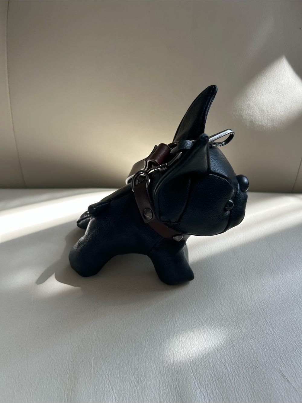Black French Bulldog Dog Keychain Accessory